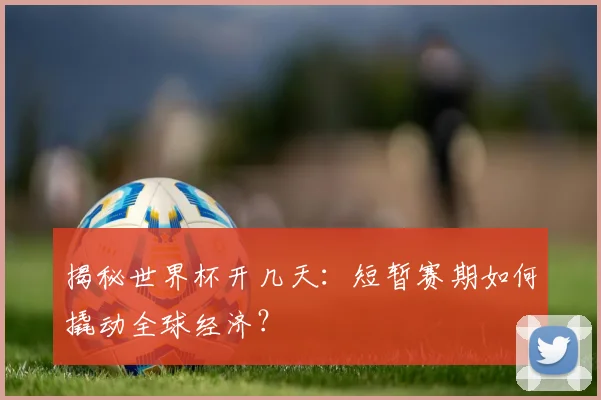 揭秘世界杯开几天:短暂赛期如何撬动全球经济?